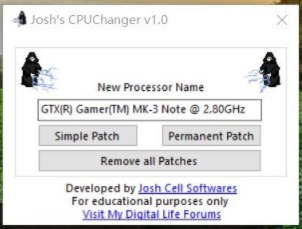 电脑CPU名称修改装逼工具-源码宝